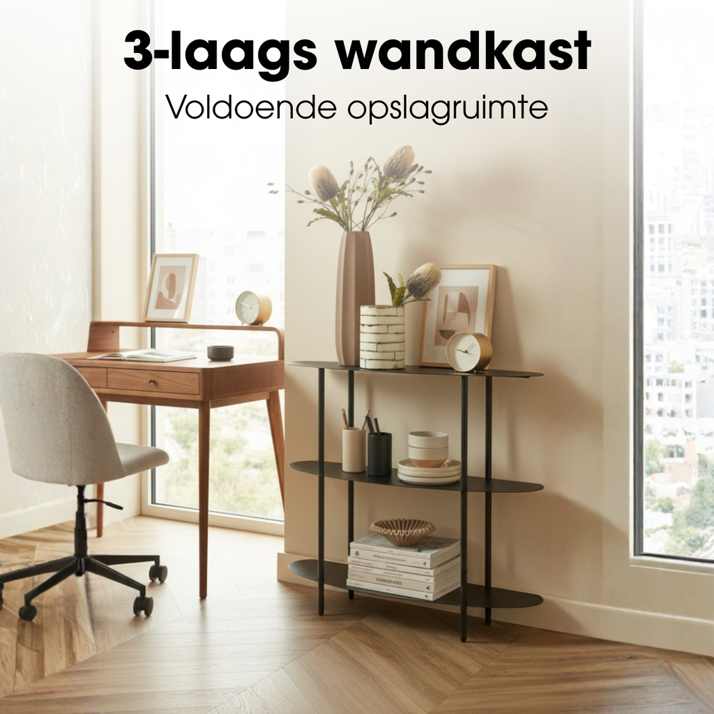 Kast  Zwart Mica Decorations