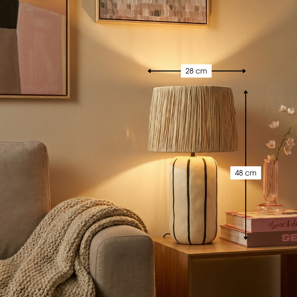 Staande lamp Denton Beige Mica Decorations
