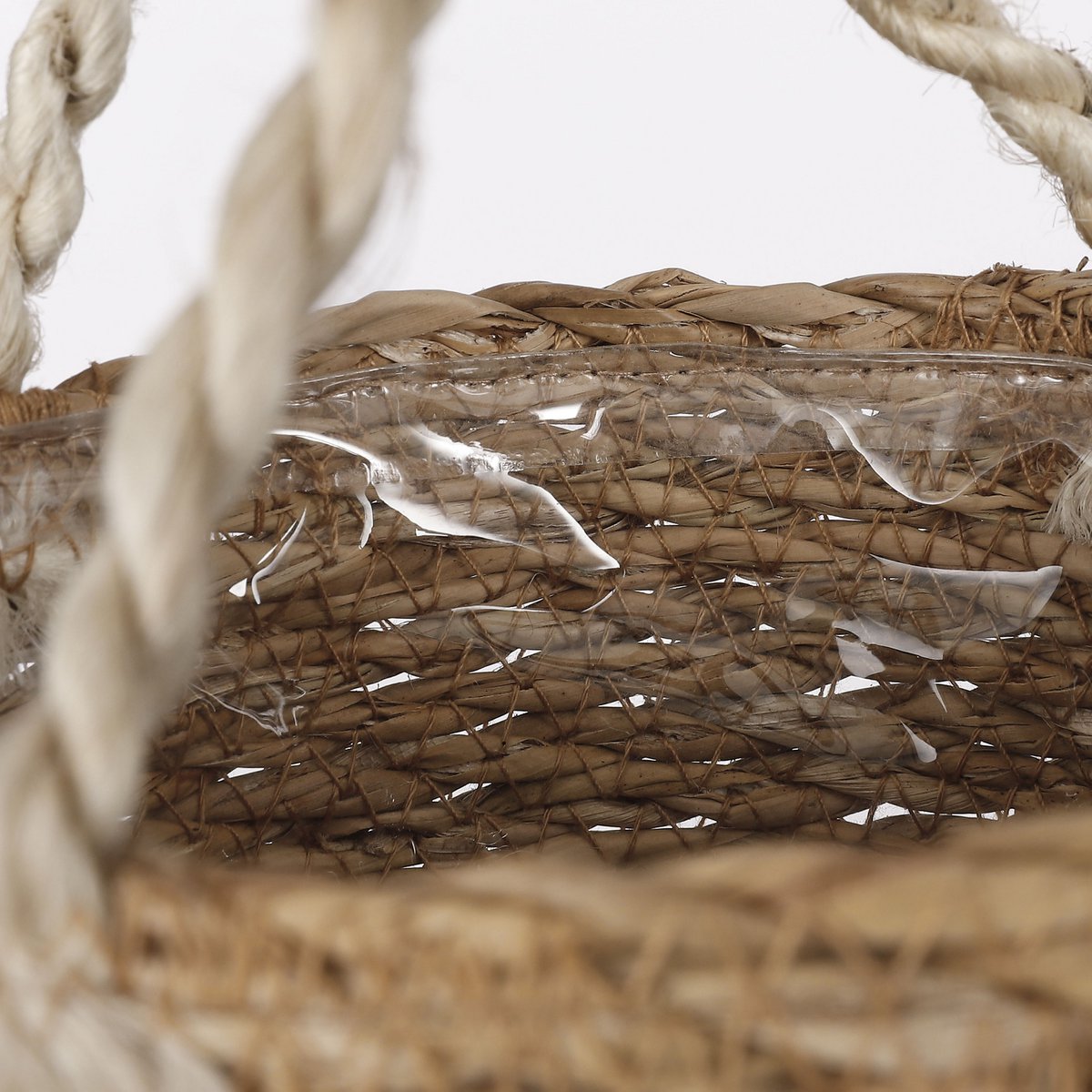 Atlantic Plantenmand - Set van 2 - H16 x Ø16 cm - Lichtbruin Mica Decorations