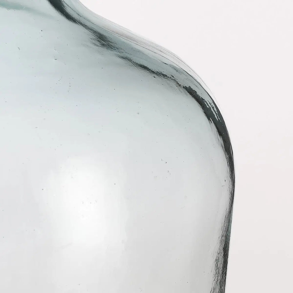 Diego Fles Vaas - H56 x Ø40 cm - Gerecycled Glas - Transparant Mica Decorations