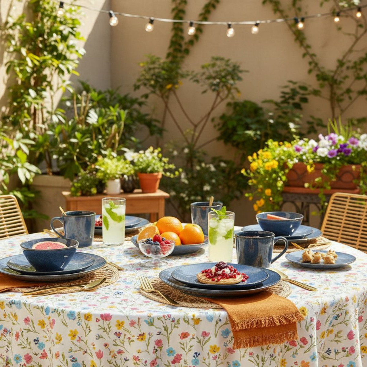 Servies set Racco Antraciet Mica Decorations