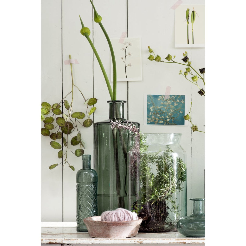 Decoratieve fles Guan Grijs Mica Decorations