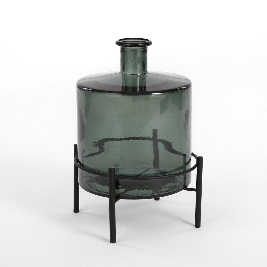 Decoratieve fles Guan Grijs Mica Decorations