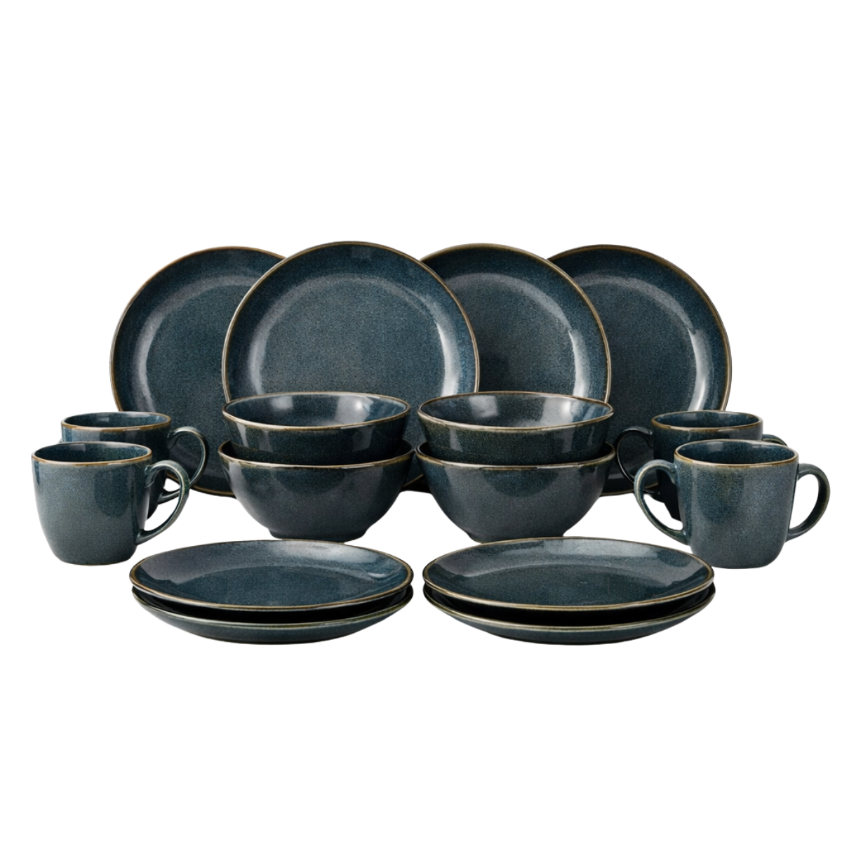 Servies set Racco Antraciet Mica Decorations