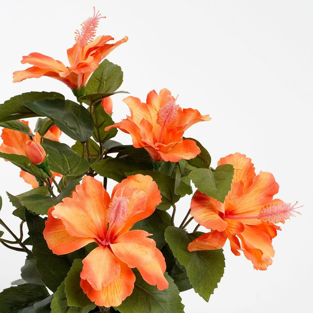 Kunstplant Hibiscus Oranje Mica Decorations