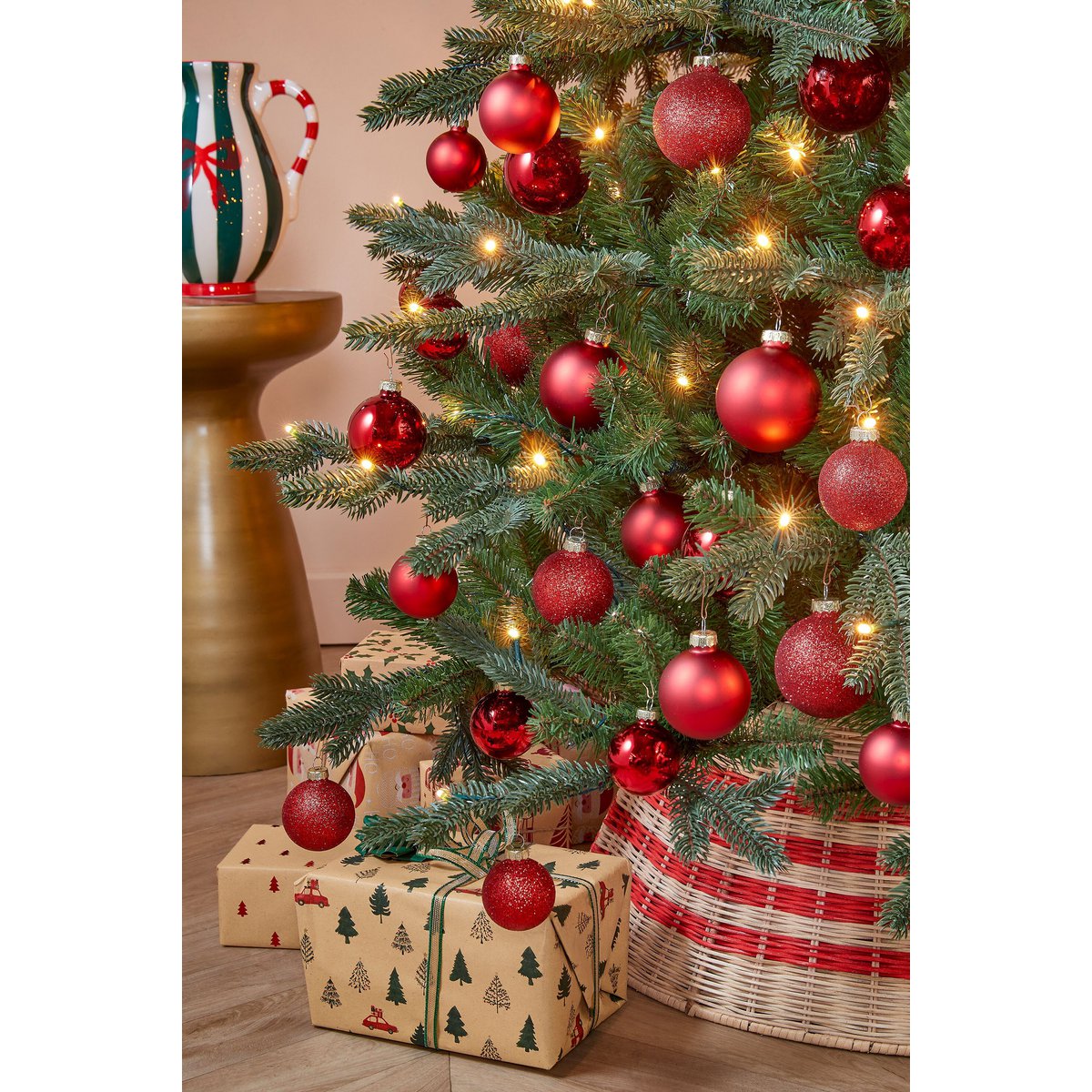 Kerstboomrok  Beige Mica Decorations