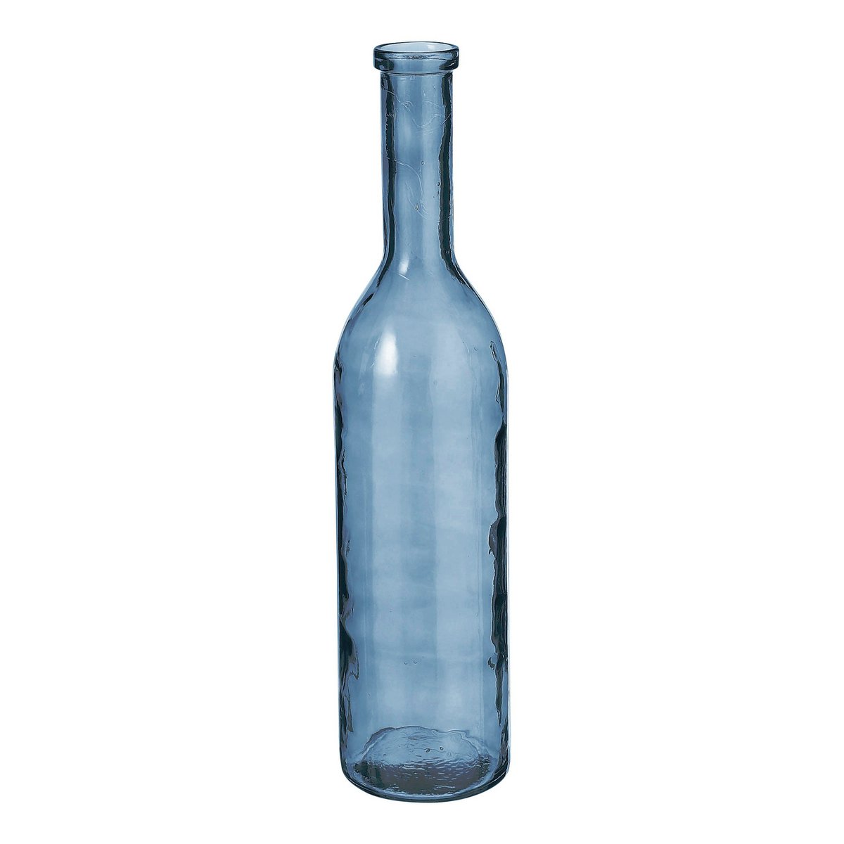 Rioja Fles Vaas - H75 x Ø18 cm - Gerecycled Glas - Lichtblauw Mica Decorations