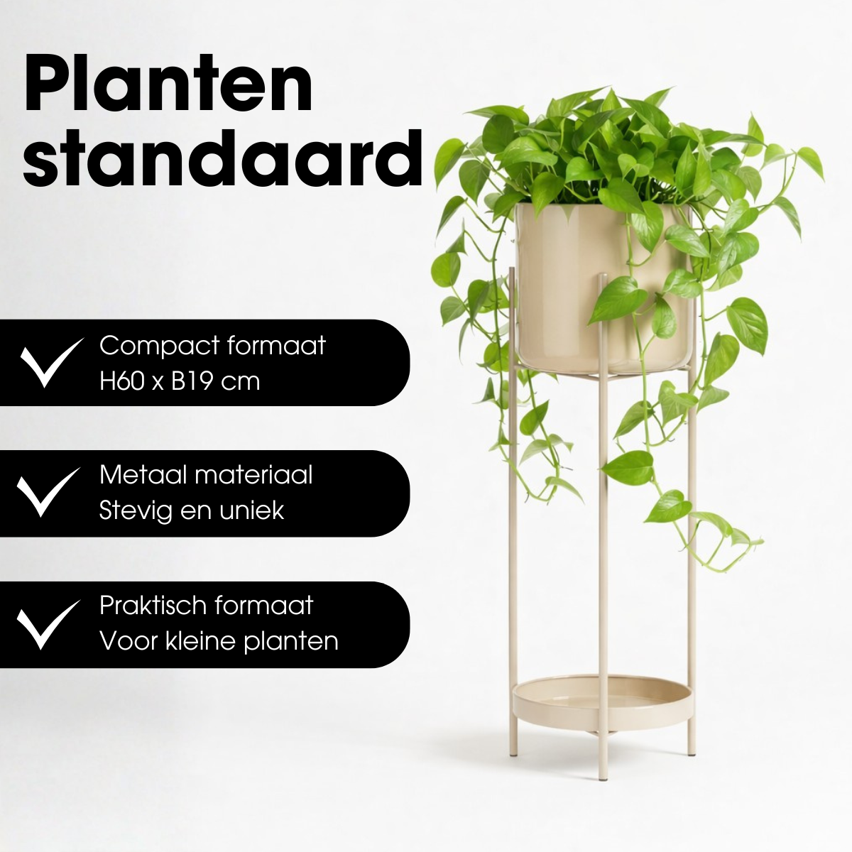 Bloempot binnen Colyn Bruin Mica Decorations