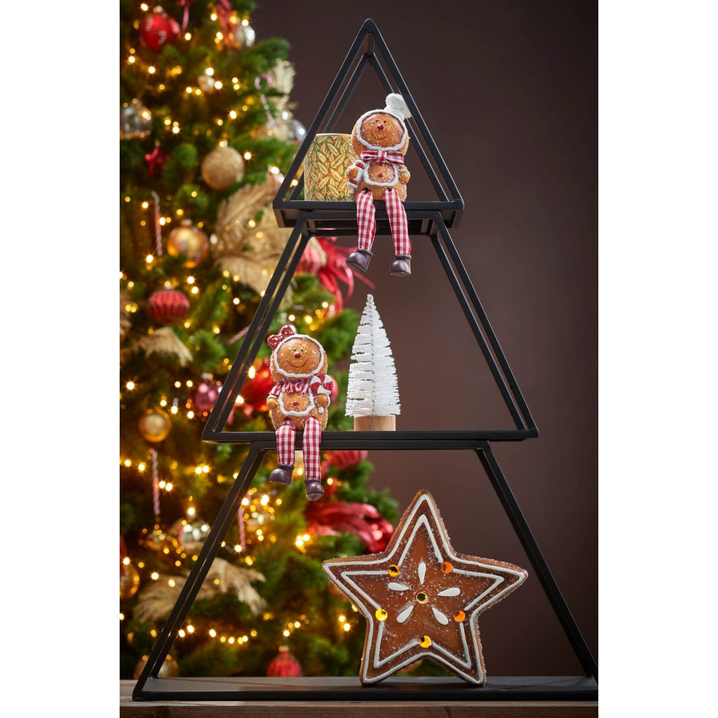 Kerst etagère  Zwart Mica Decorations