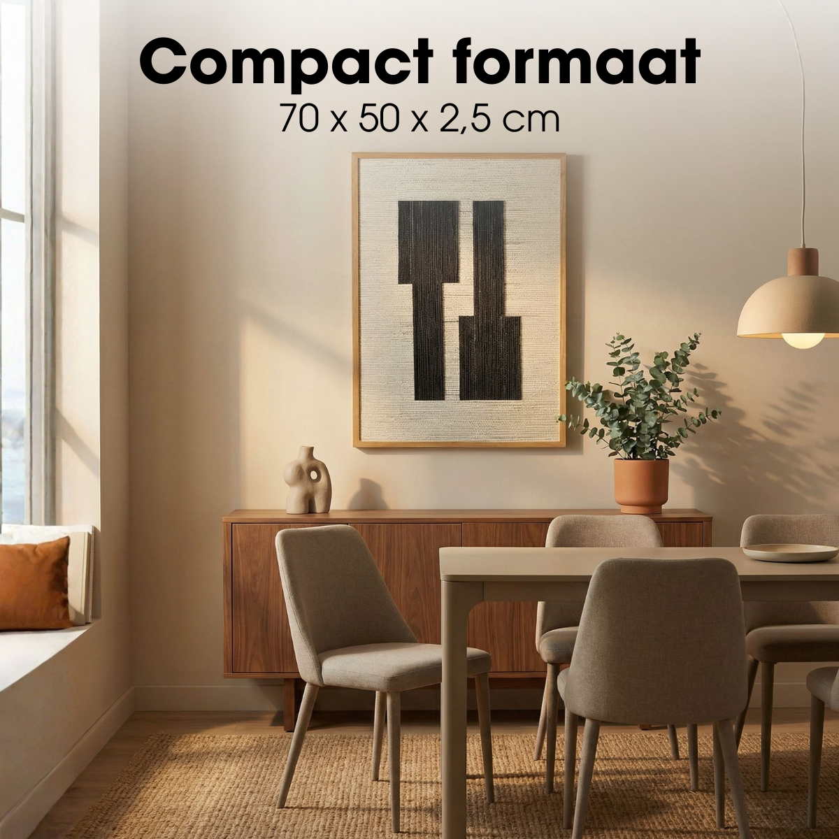 Wanddecoratie  Zwart Mica Decorations