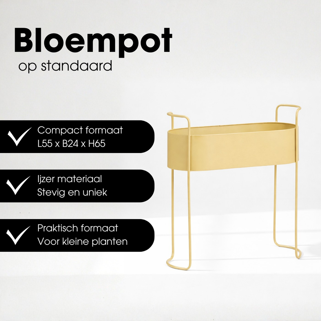 Bloempot binnen Moritz Beige Mica Decorations