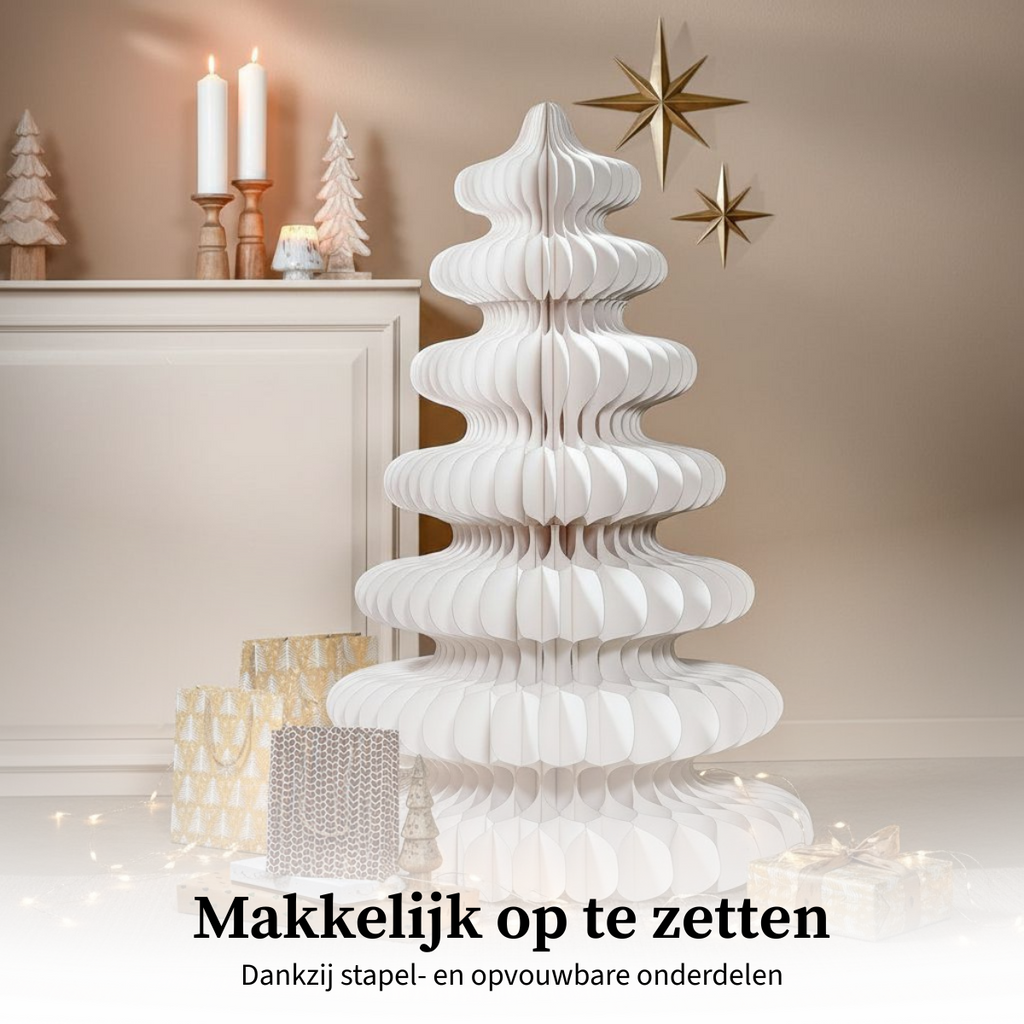 Decoratieve kerstboom  Wit Mica Decorations