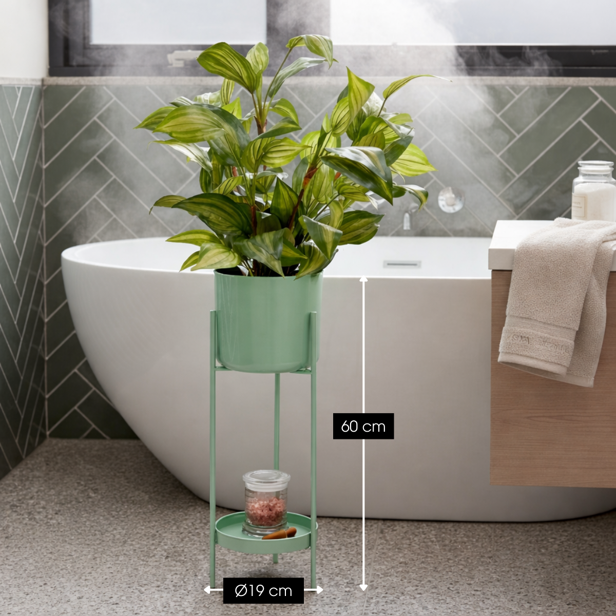 Bloempot binnen Colyn Groen Mica Decorations