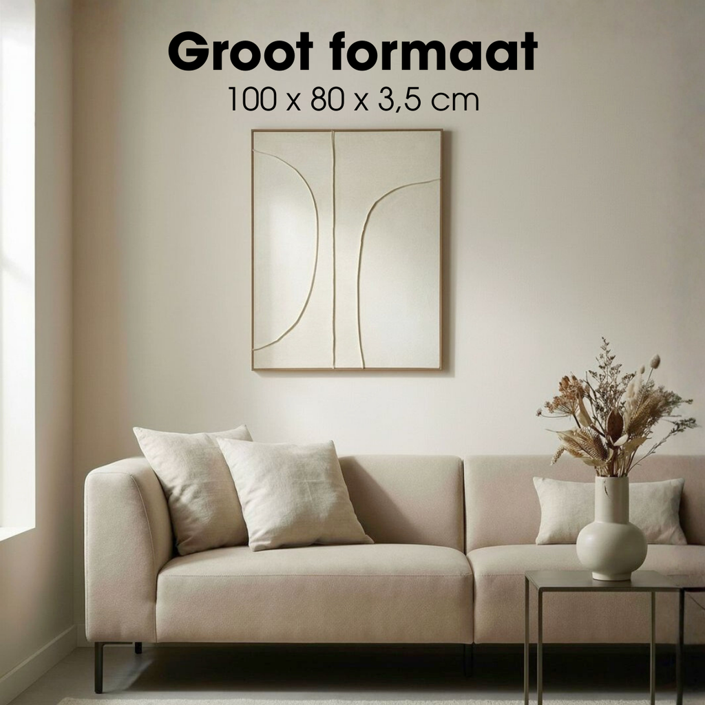 Wanddecoratie  Beige Mica Decorations