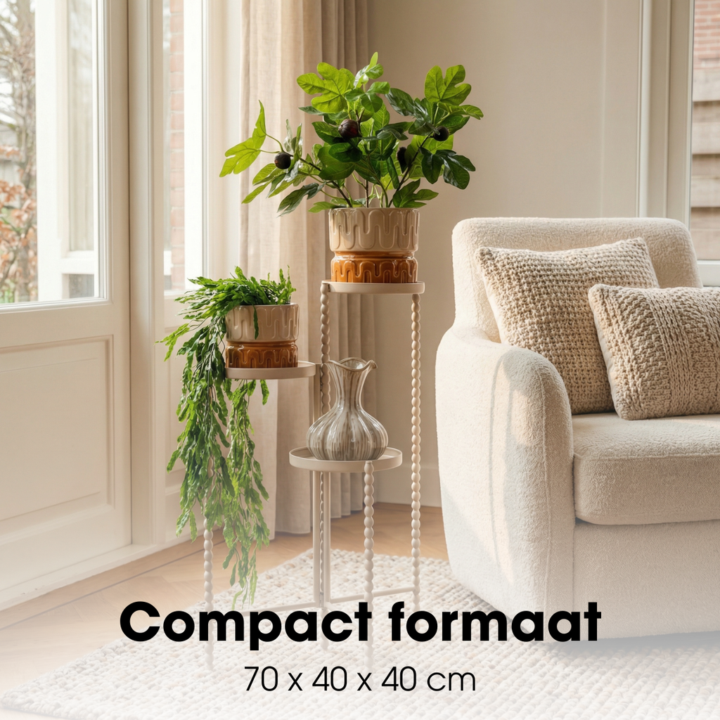 Plantenstandaard Salvo Beige Mica Decorations