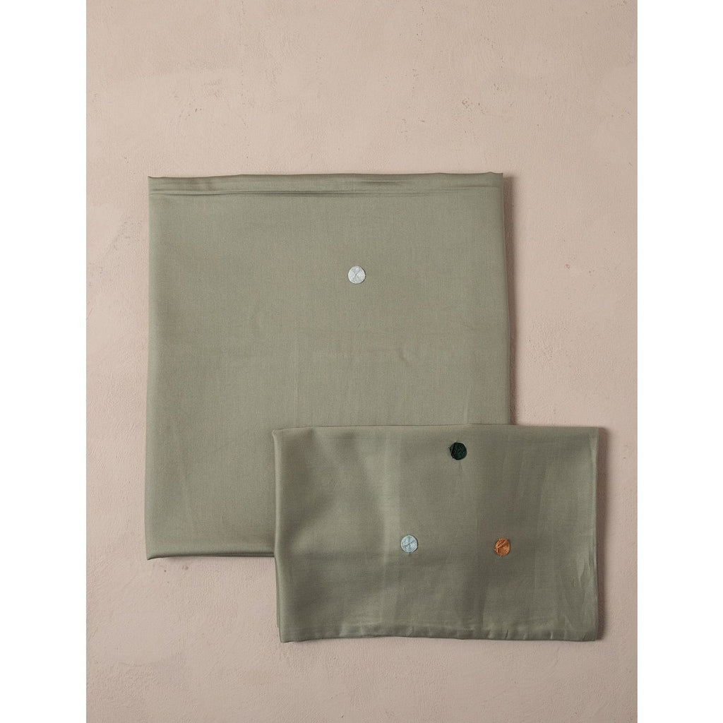 CAMILLA dekbedovertrek - Groen