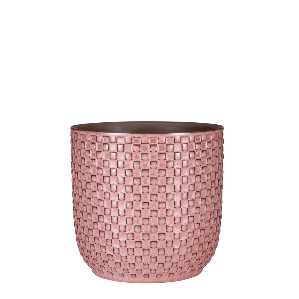 Bloempot binnen Daan Lichtroze Mica Decorations