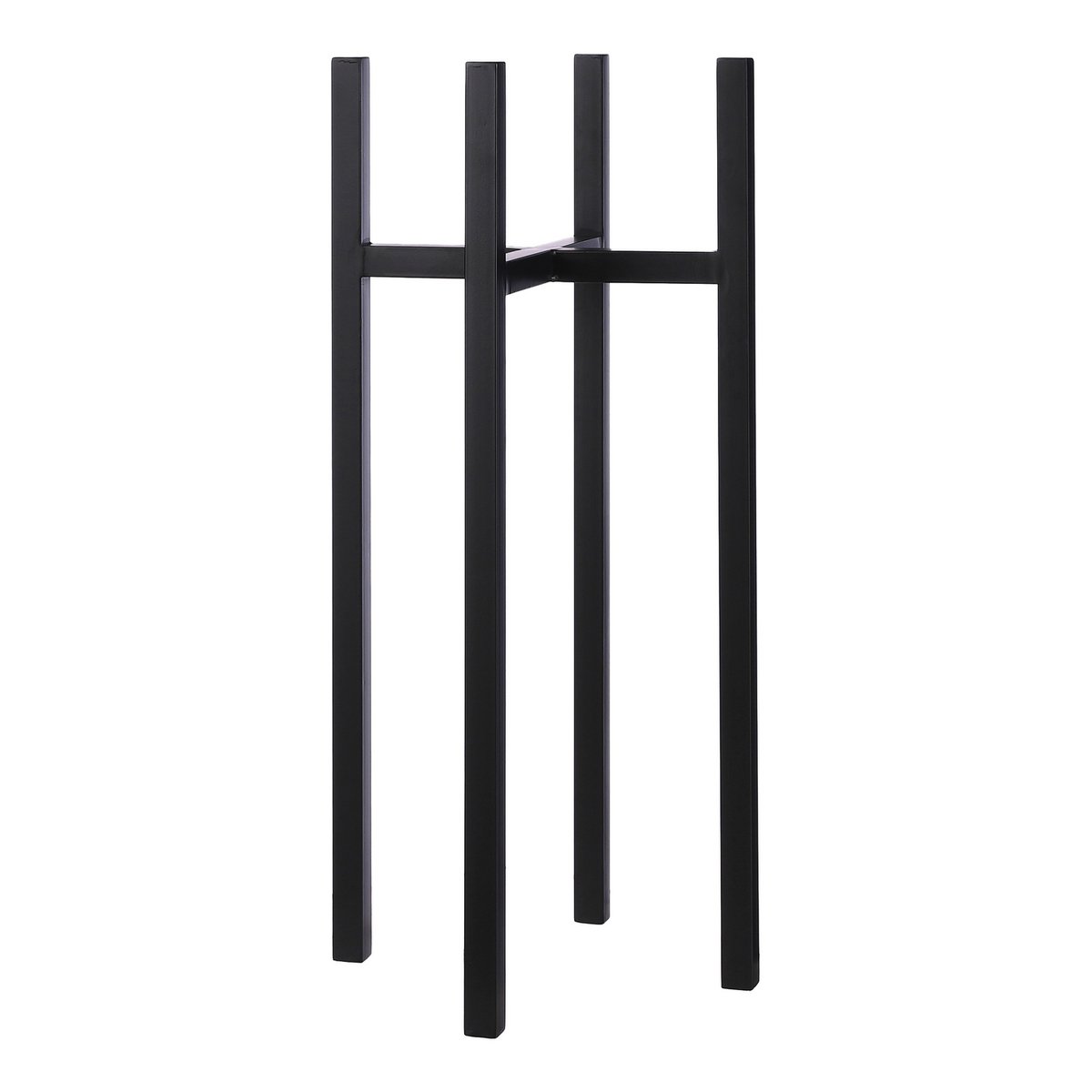 Ascot Plantenstandaard XL - L34 x B34 x H71 cm - Metaal - Zwart