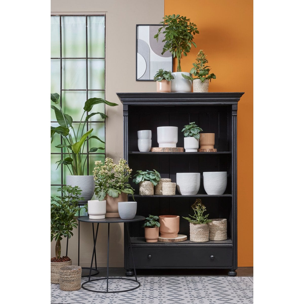 Plantenmand Atlantic Crème Mica Decorations