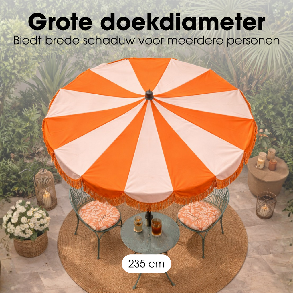 Parasol Kim Oranje Mica Decorations