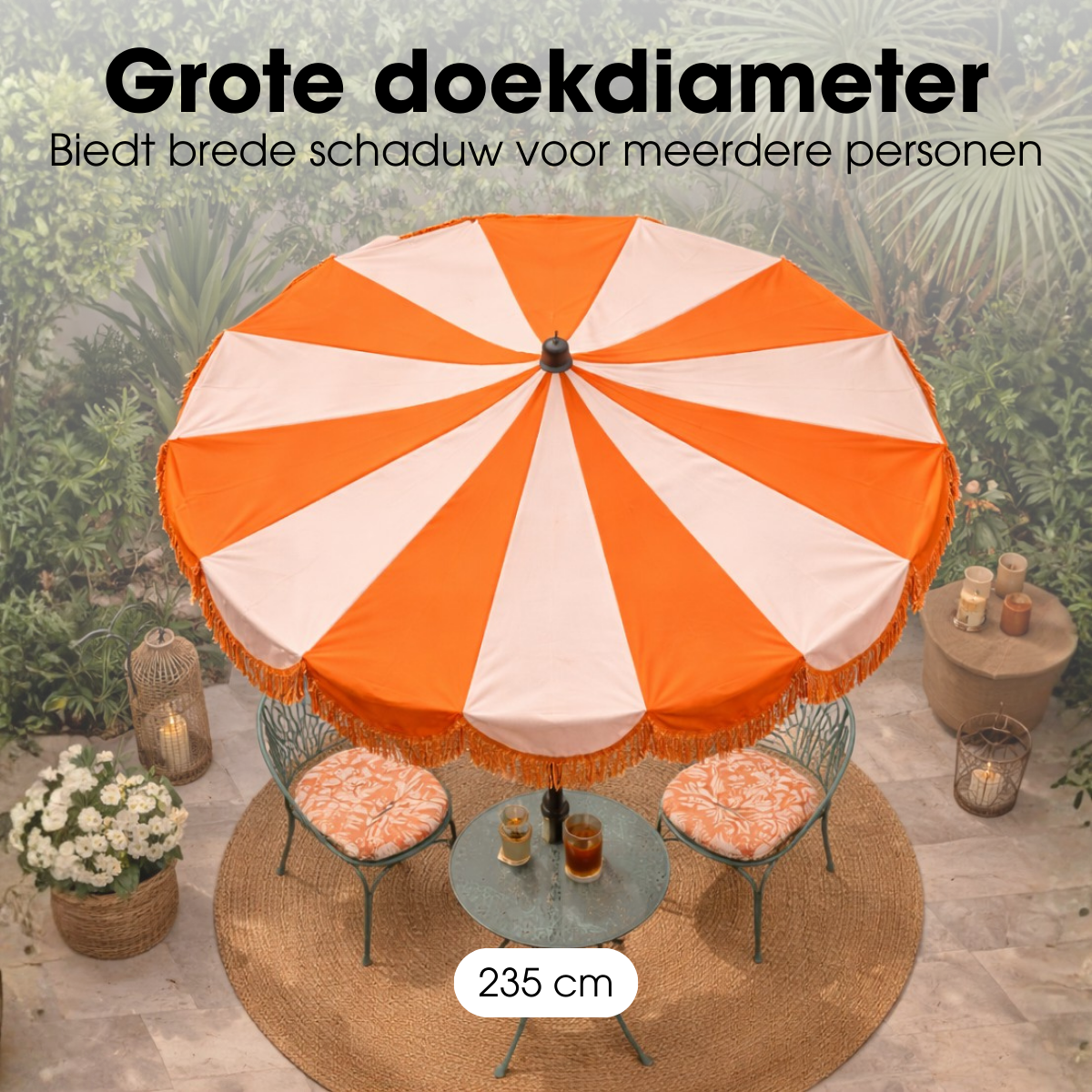 Parasol Kim Oranje Mica Decorations