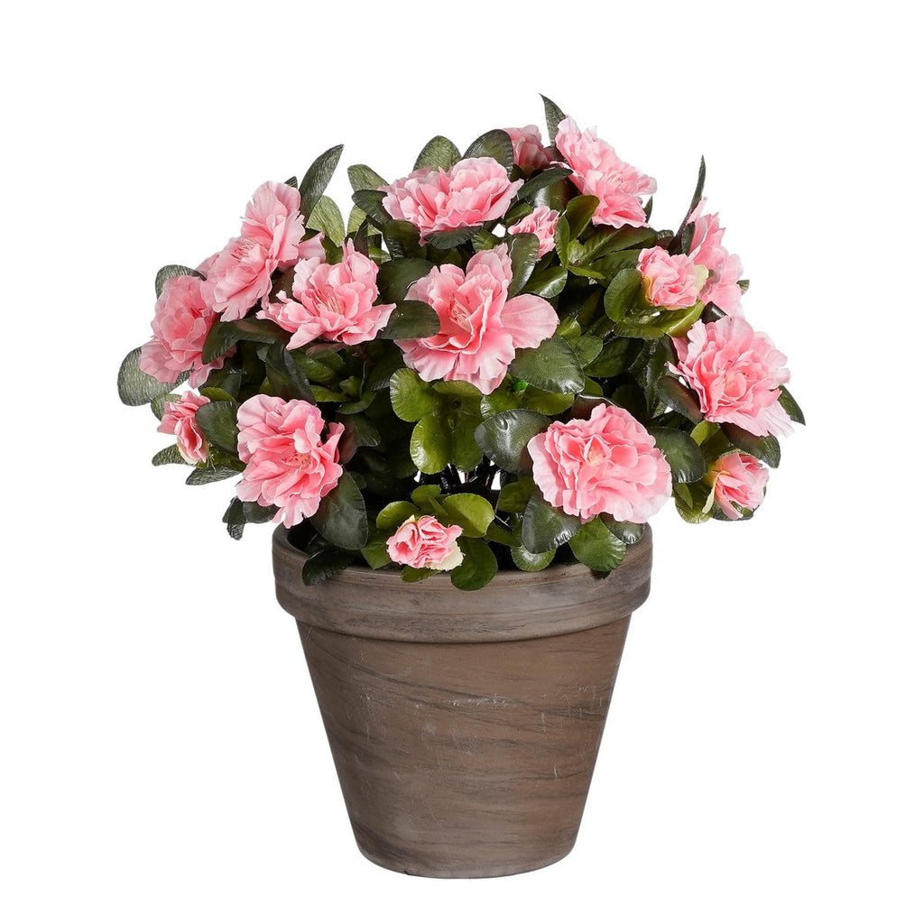 Azalea Kunstplant in Bloempot Stan - H31 x Ø26 cm - Perzik