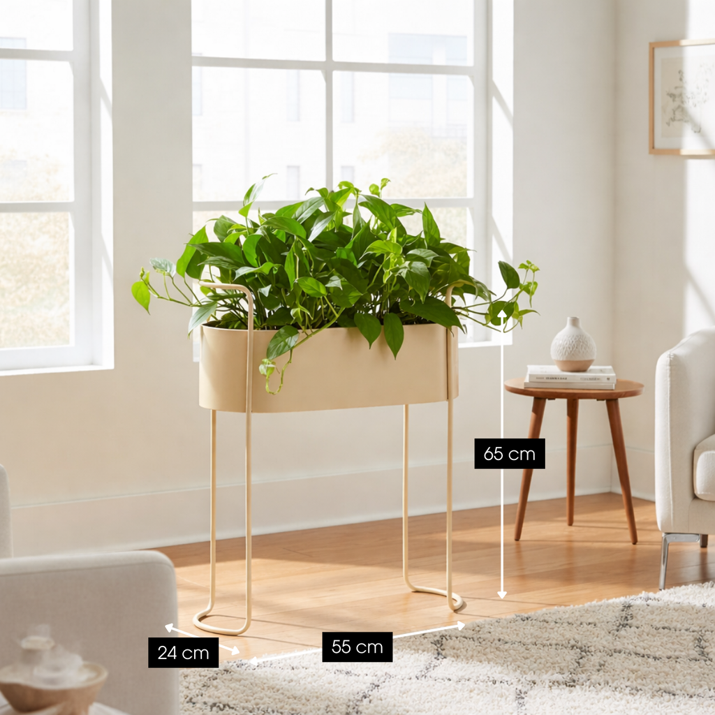 Bloempot binnen Moritz Beige Mica Decorations