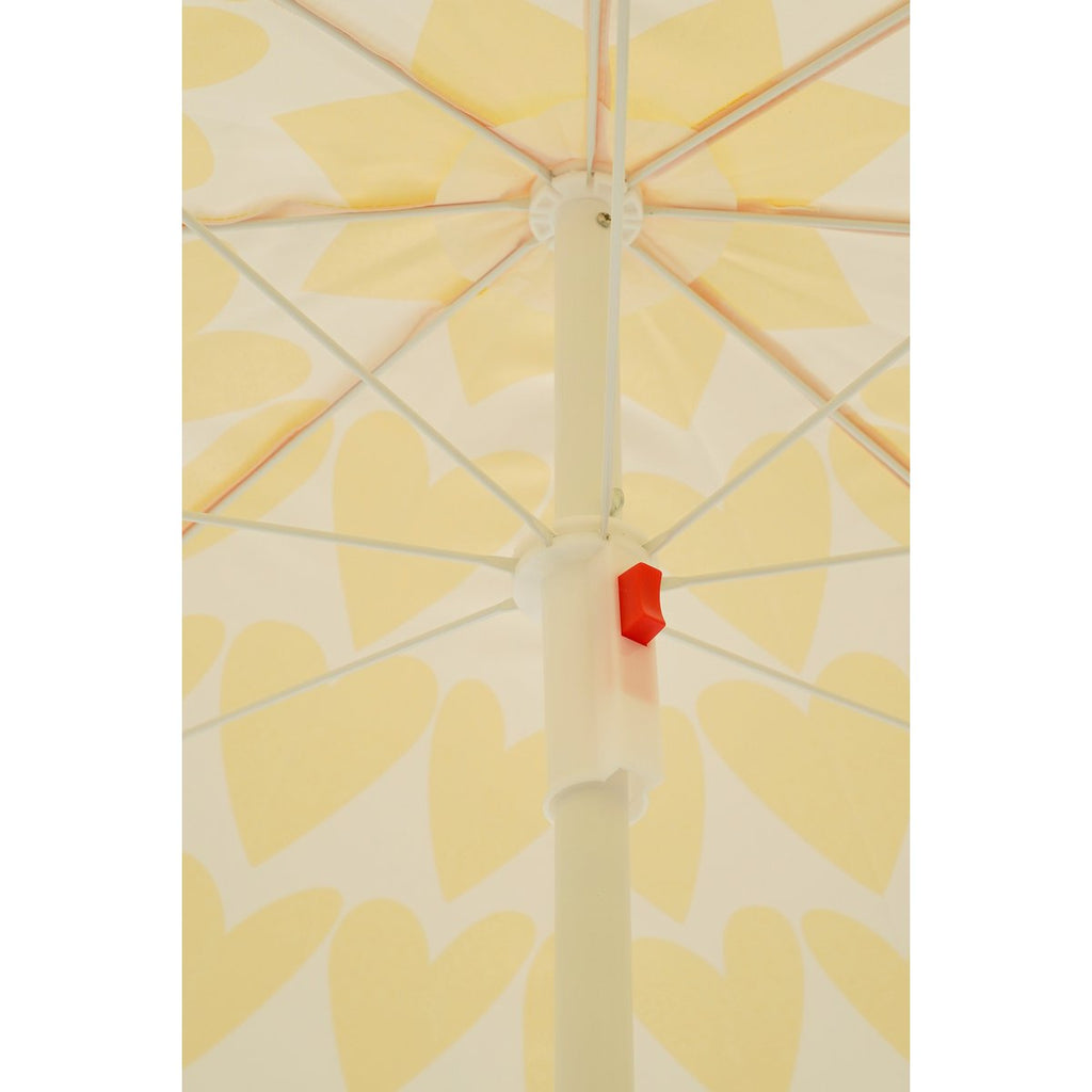 Heart Strandparasol - H180 x Ø160 cm - Geel