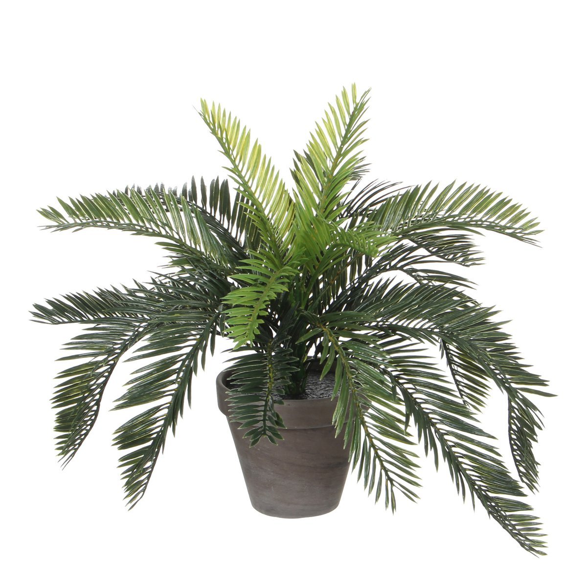 Cycas Palm Kunstplant in Bloempot Stan - H37 x Ø44 cm - Groen