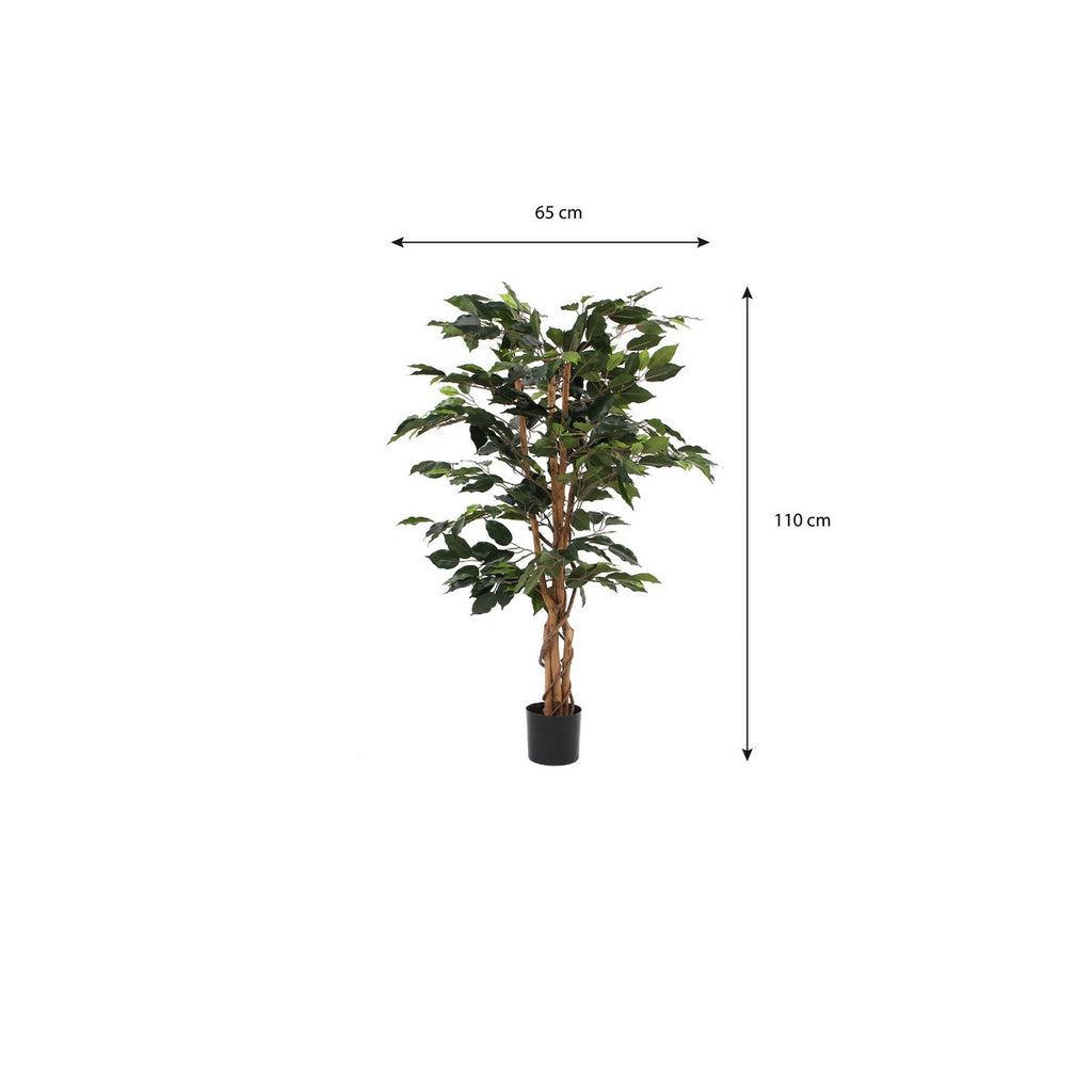 Ficus Kunstplant - H110 x Ø65 cm - Groen