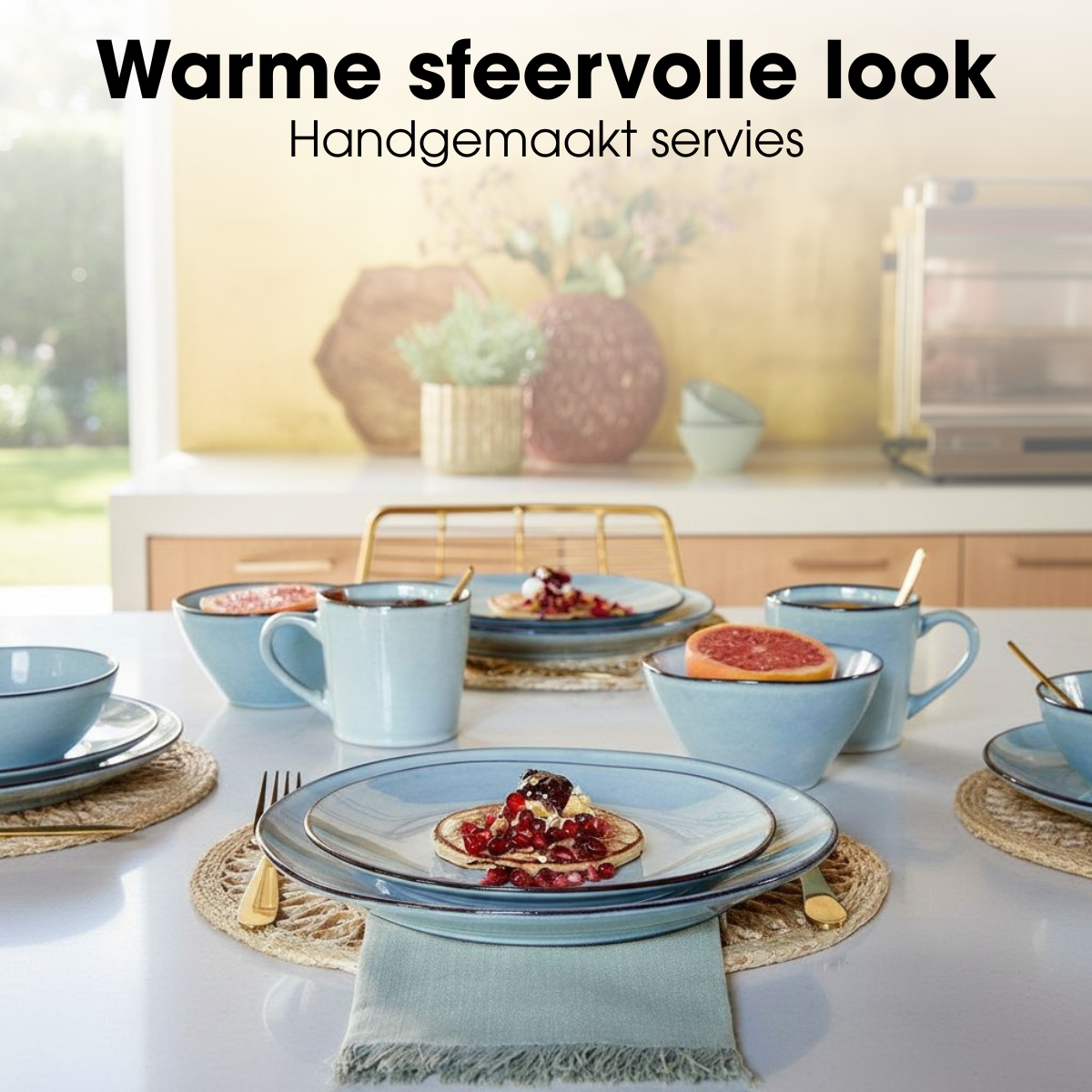 Servies set Racco Grijs Mica Decorations