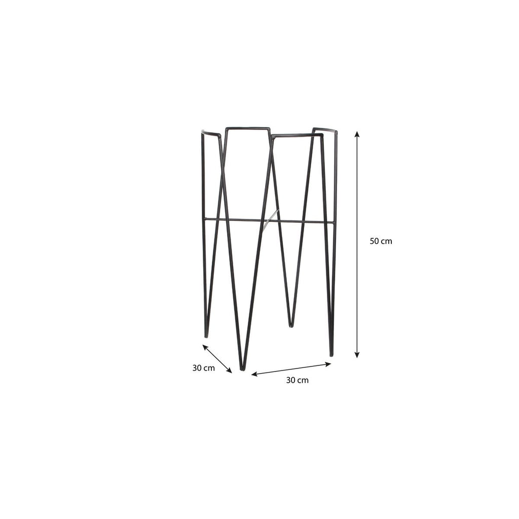 Plantenstandaard Blom Zwart Mica Decorations