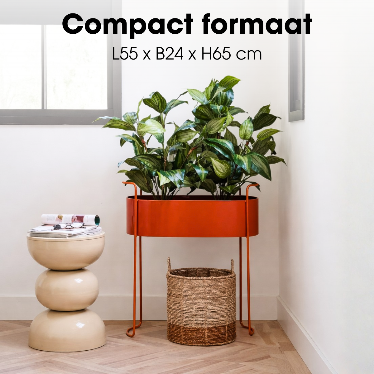 Bloempot binnen Moritz Rood Mica Decorations