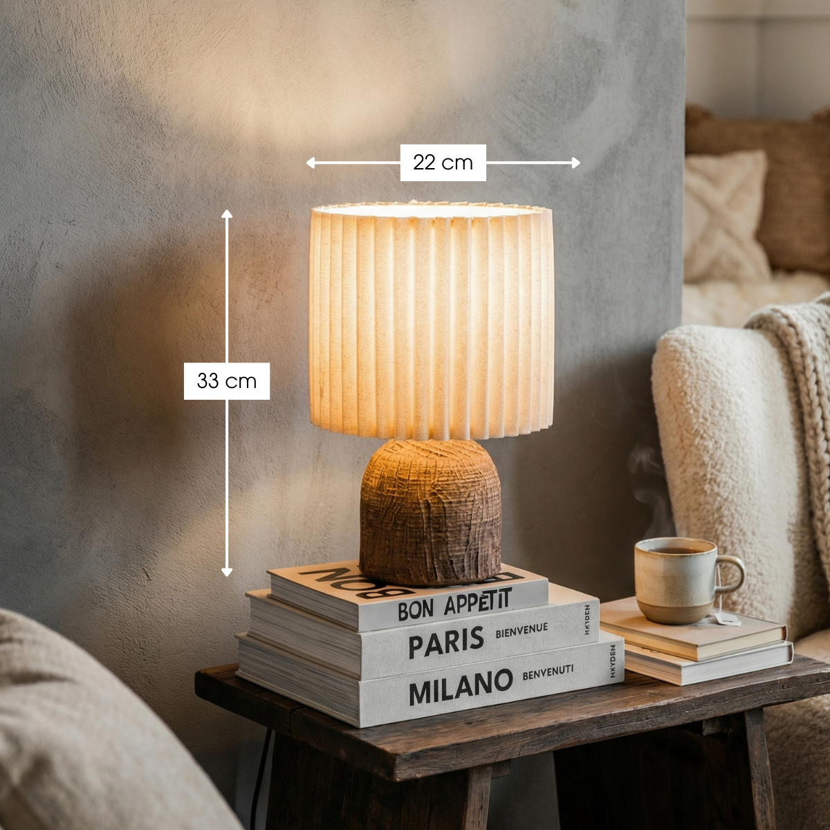 Tafellamp Frey Bruin Mica Decorations