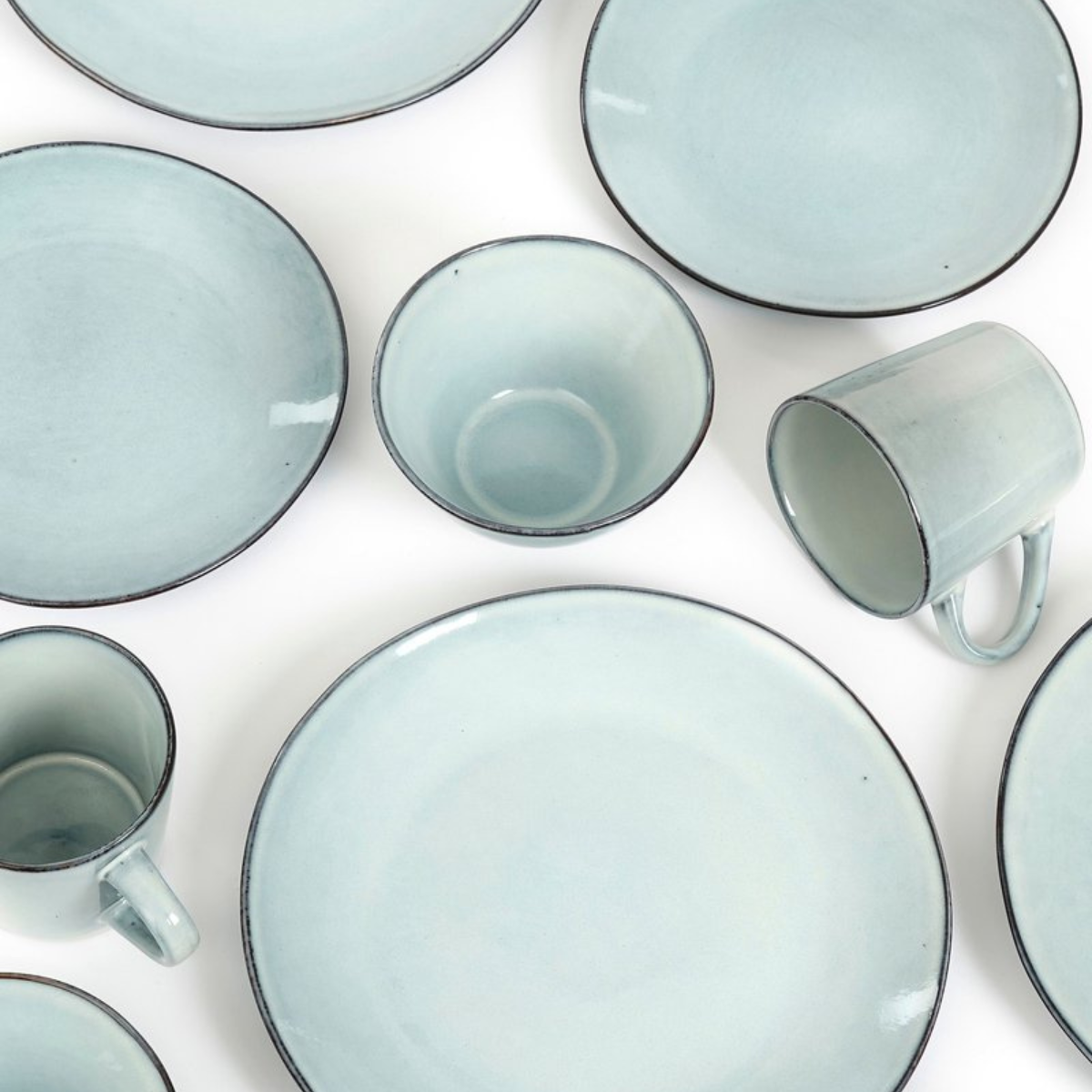 Servies set Racco Grijs Mica Decorations