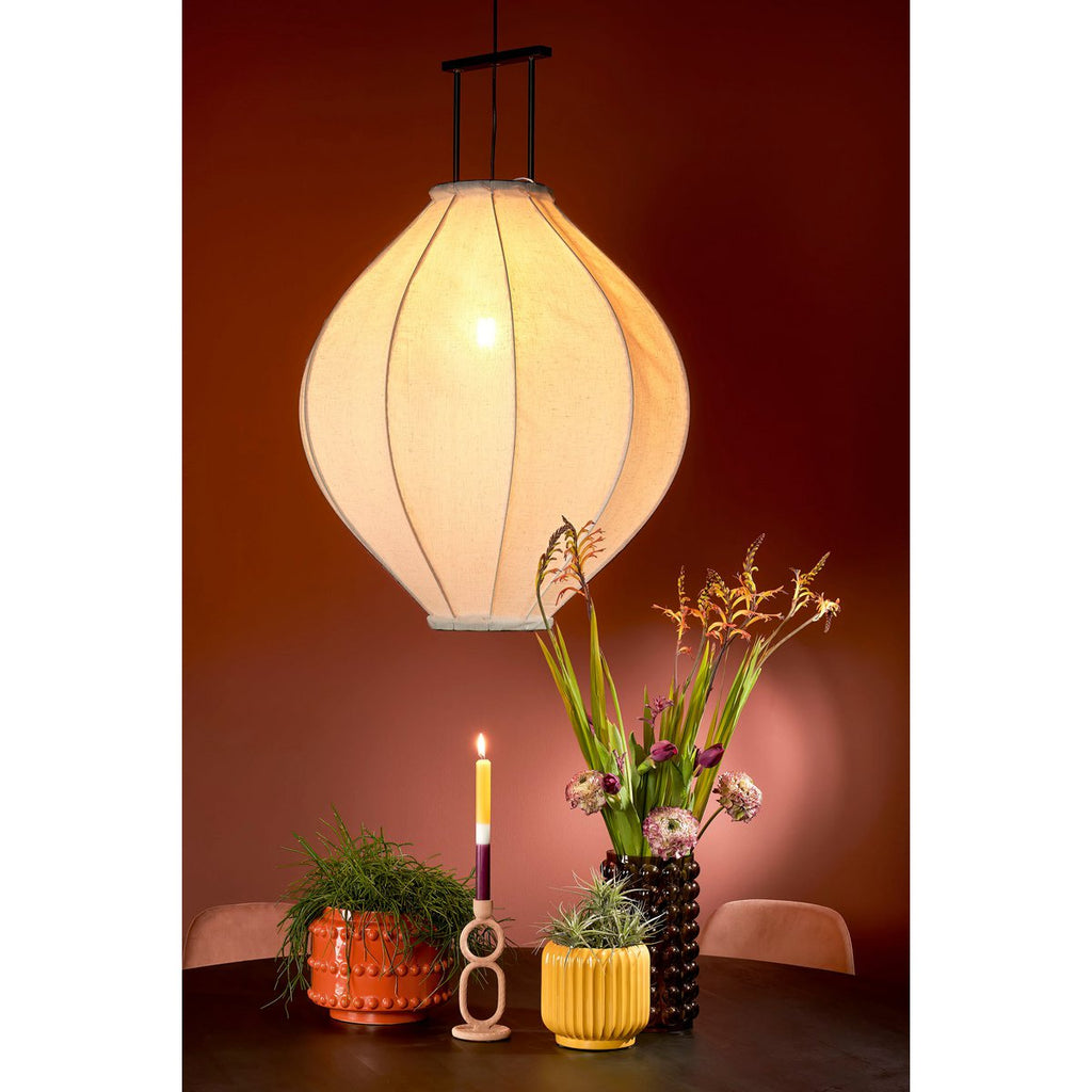 Pego Hanglamp - H94 x Ø70 cm - Linnen - Off White Mica Decorations