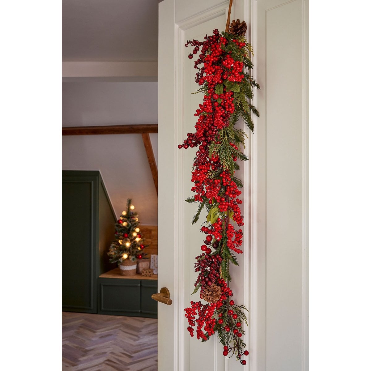 Kerst guirlande Randell Rood Mica Decorations