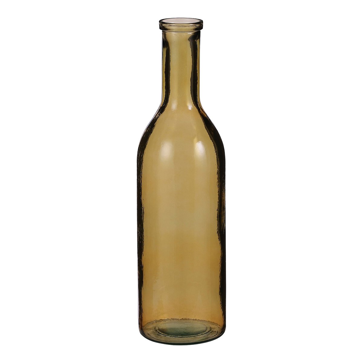 Rioja Fles Vaas - H50 x Ø15 cm - Gerecycled Glas - Oker
