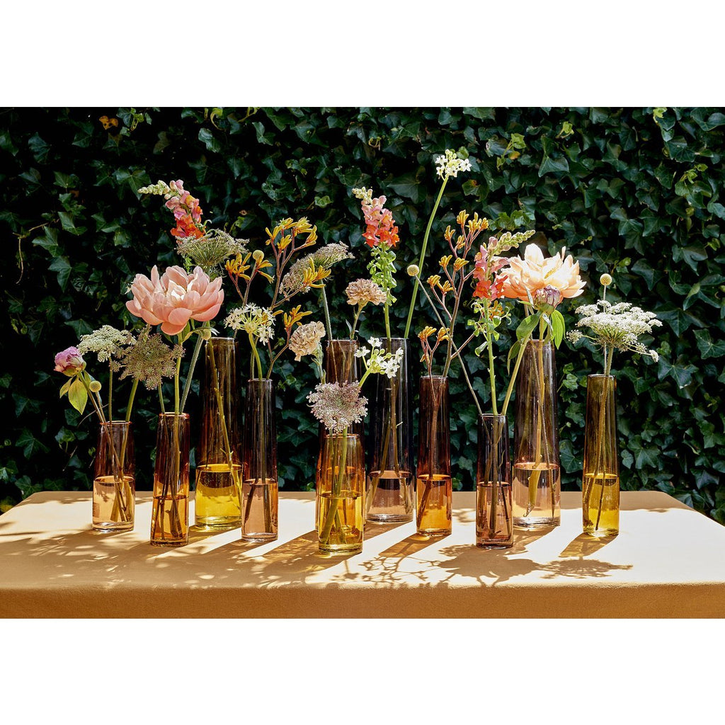 Xandra Vaasje - H38 x Ø10 cm - Glas - Bruin