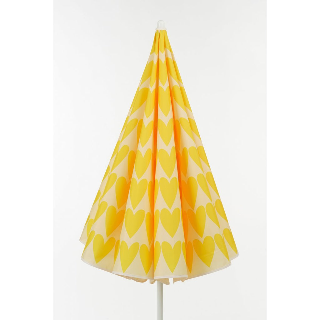 Heart Strandparasol - H180 x Ø160 cm - Geel