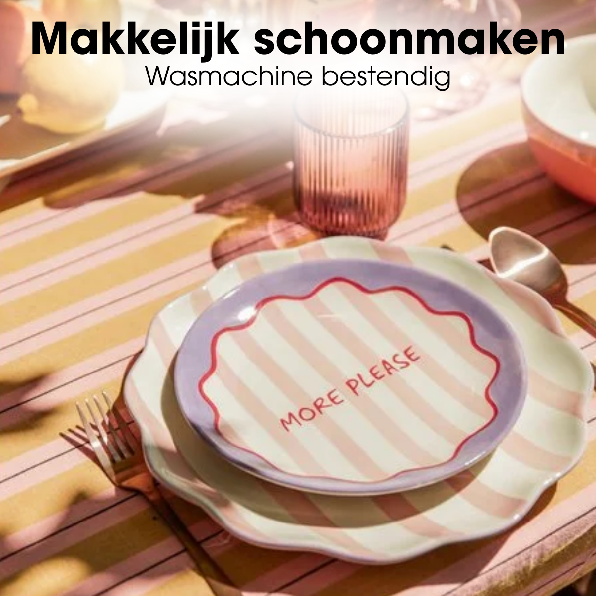 Tafellaken  Oker Mica Decorations