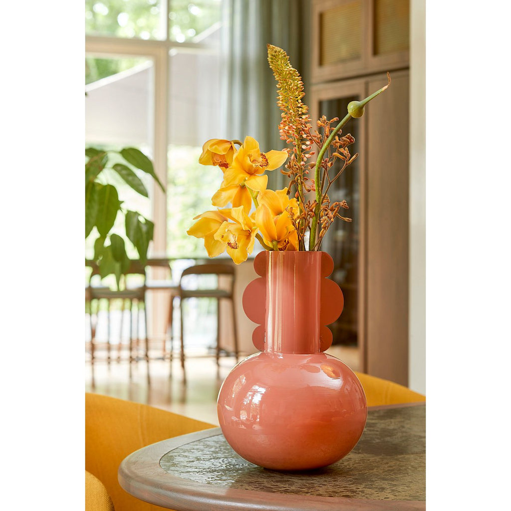 Boyd Vaas - H36 x Ø25 cm - Metaal - Terra