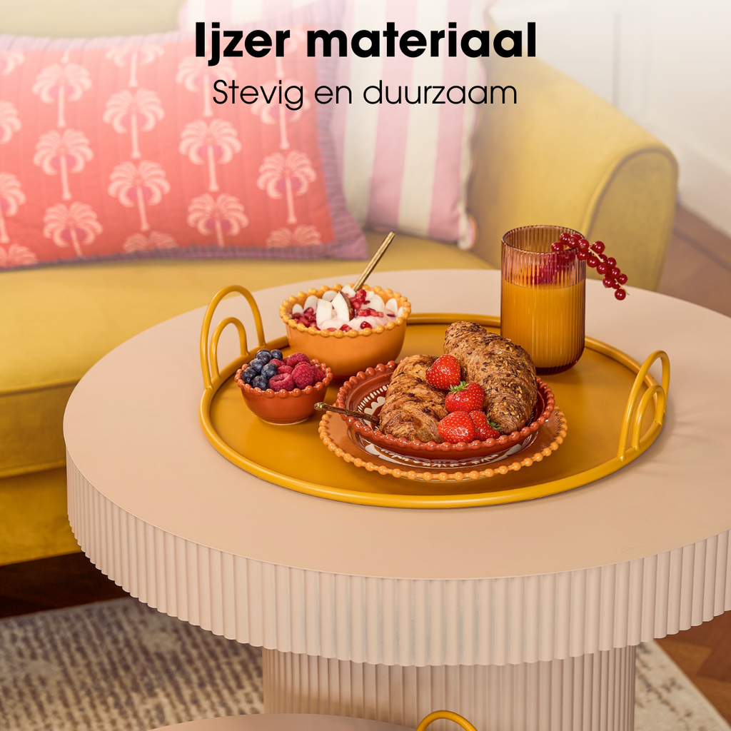 Dienblad Geel Geel Mica Decorations