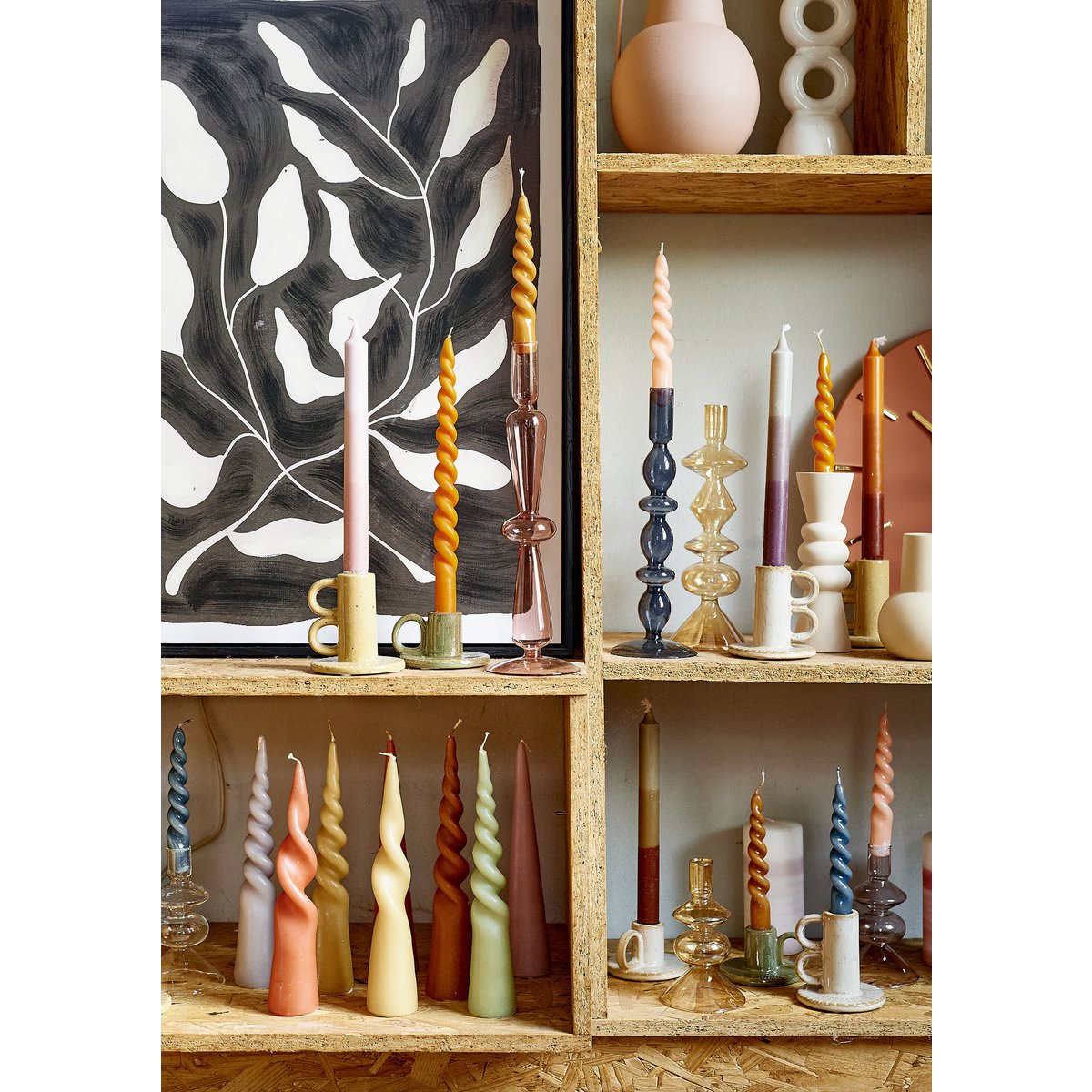 Dinerkaars Twist Lichtbruin Mica Decorations