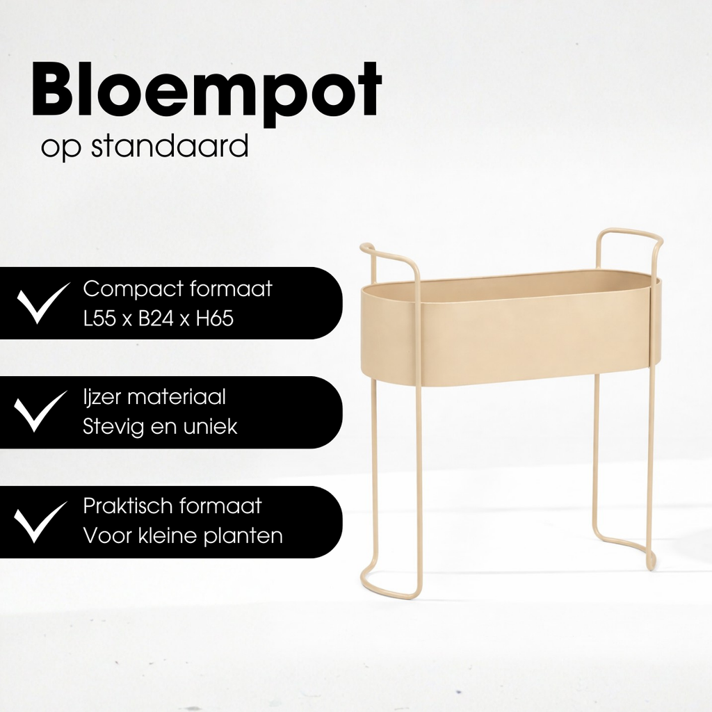Bloempot binnen Moritz Beige Mica Decorations