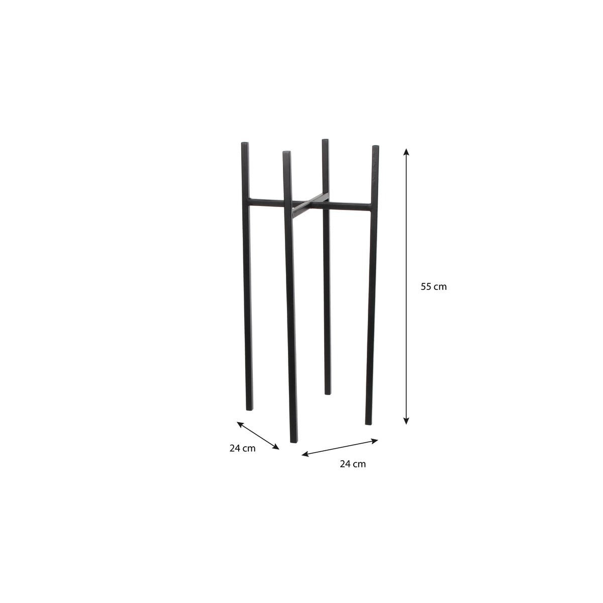 Plantenstandaard Ascot Zwart Mica Decorations