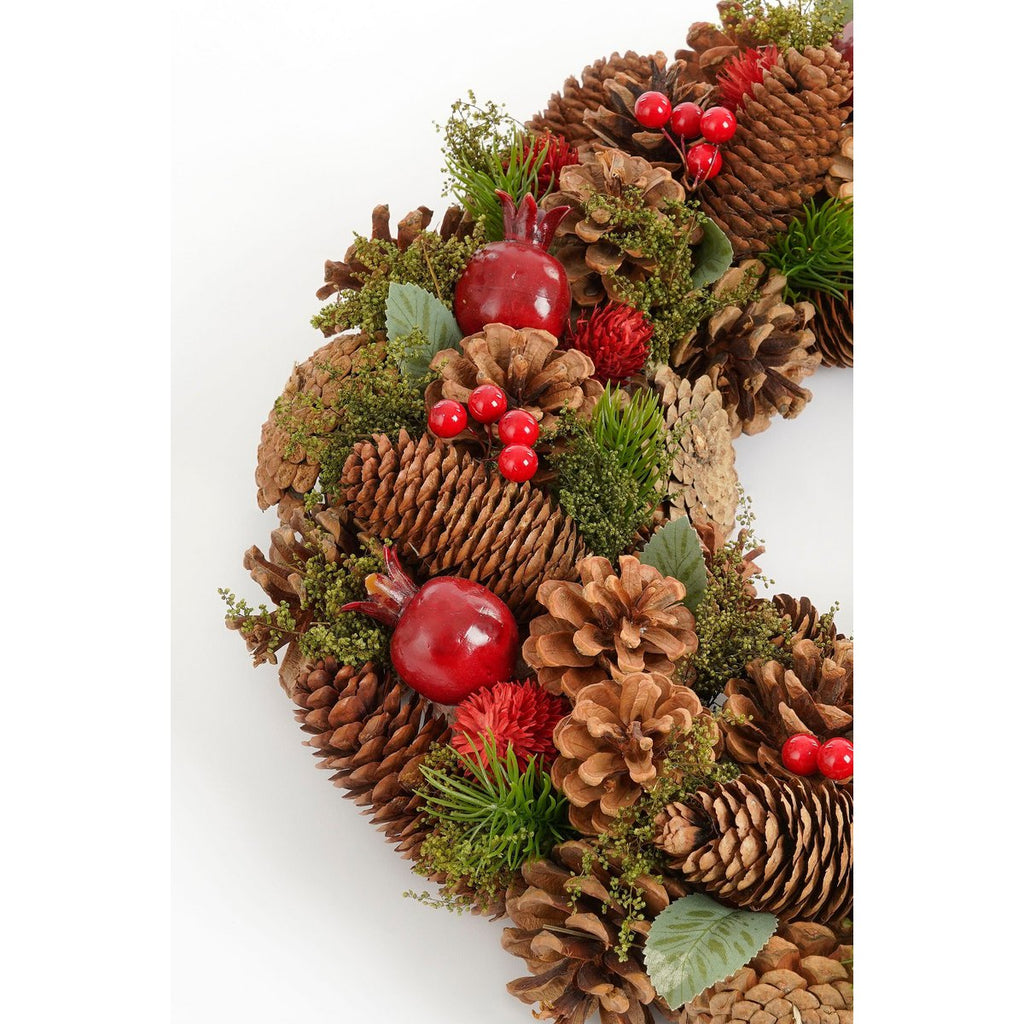 Kerstkrans Landon Bruin Mica Decorations