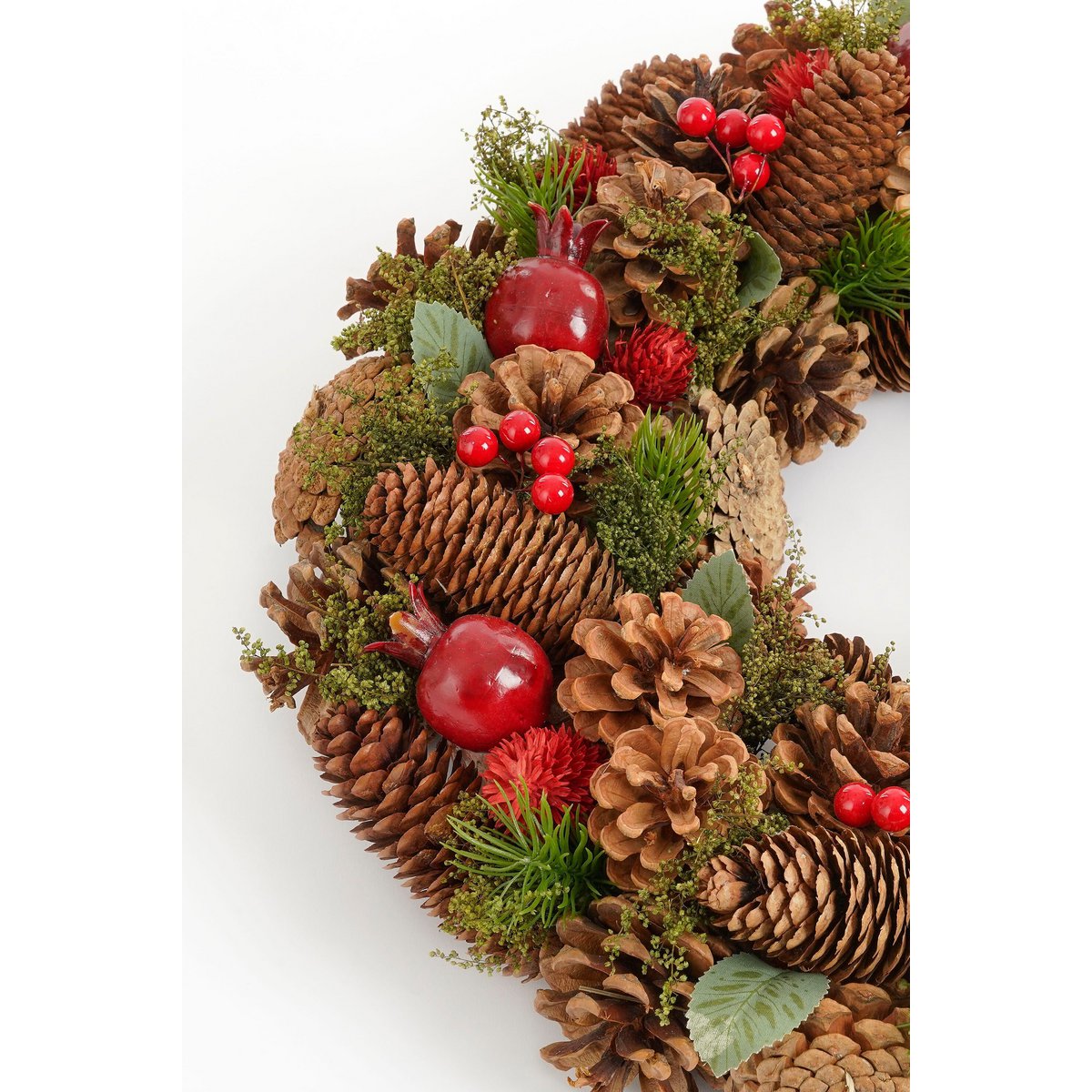 Kerstkrans Landon Bruin Mica Decorations