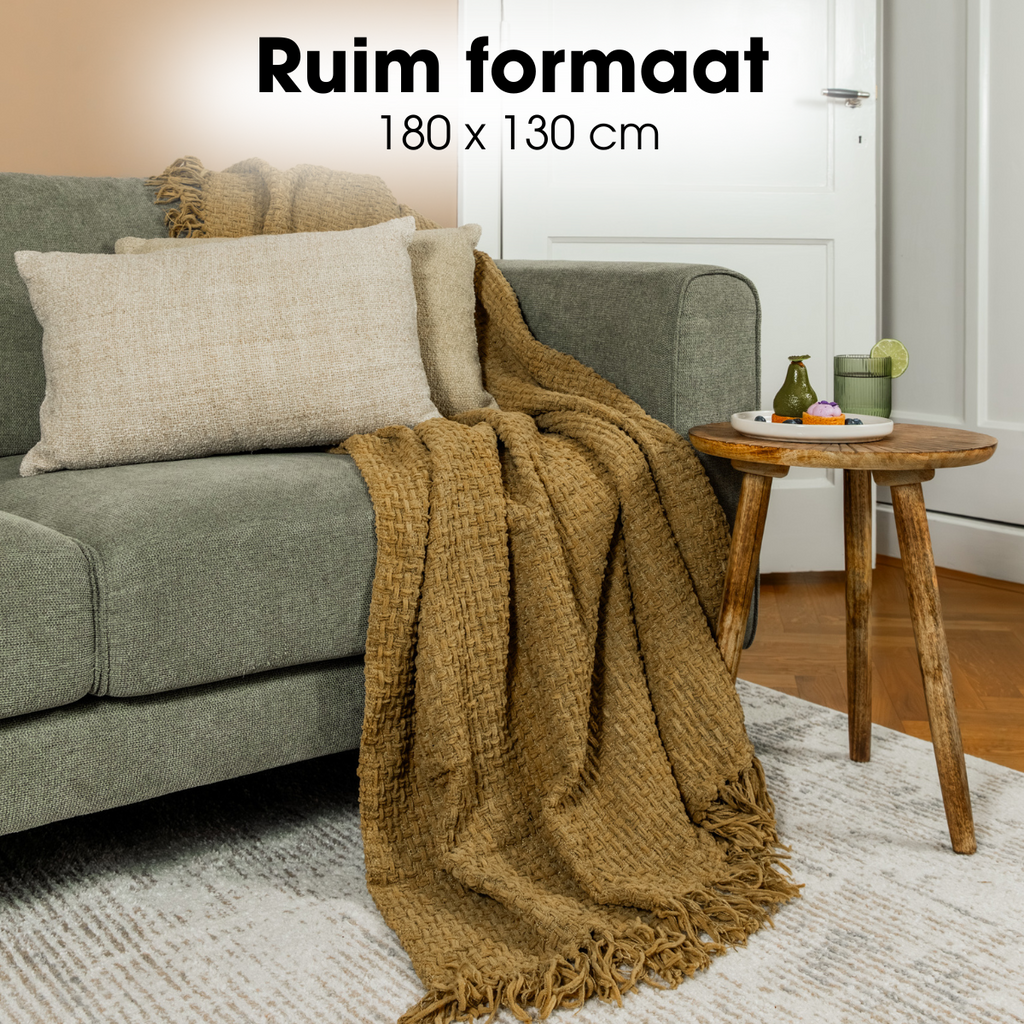 Plaid Cosenza Bruin Mica Decorations