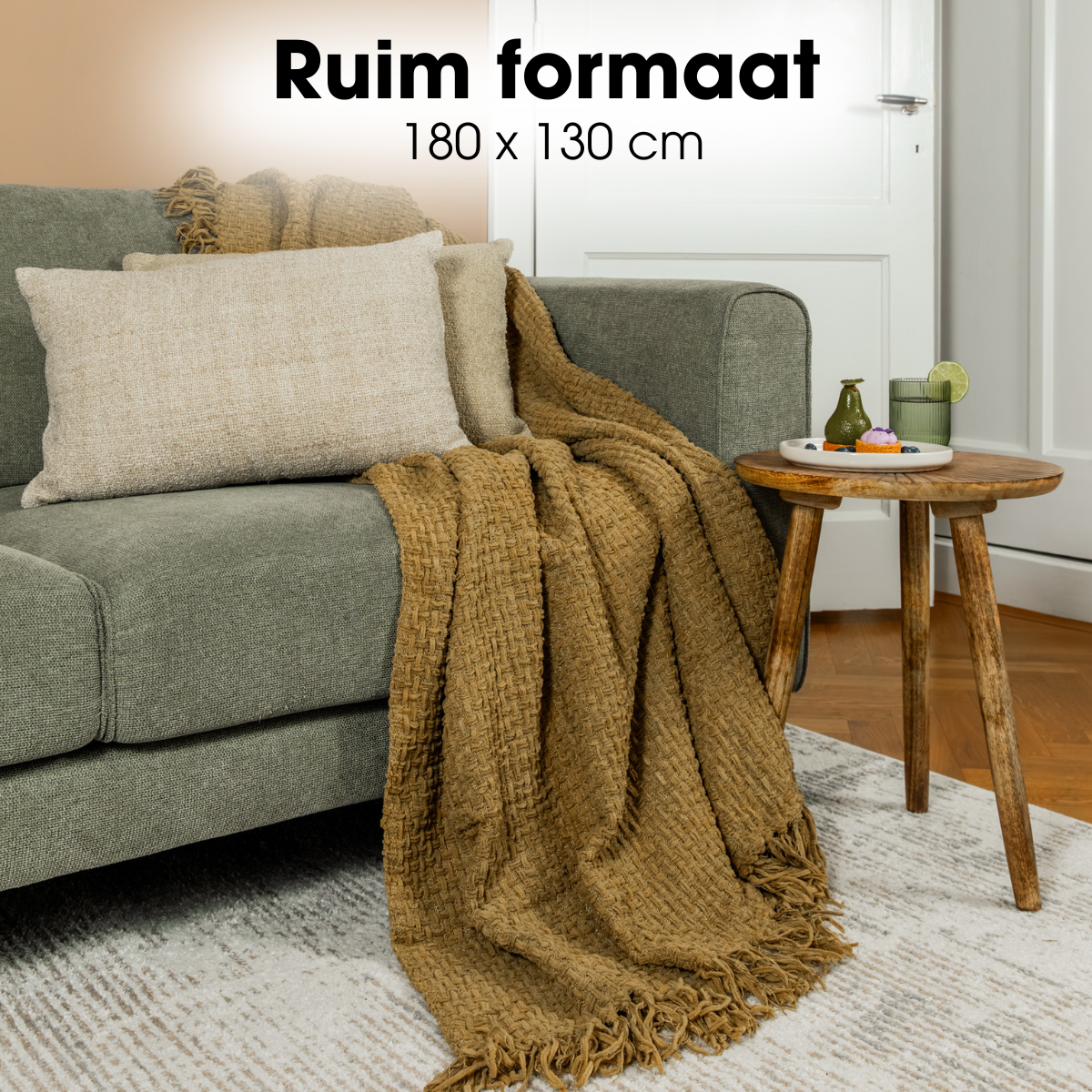 Plaid Cosenza Bruin Mica Decorations